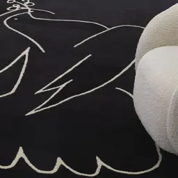 black & off-white H: 300 cm W: 400 cm