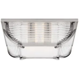 Polished Nickel White Glass