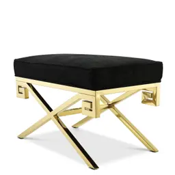 gold finish | black velvet