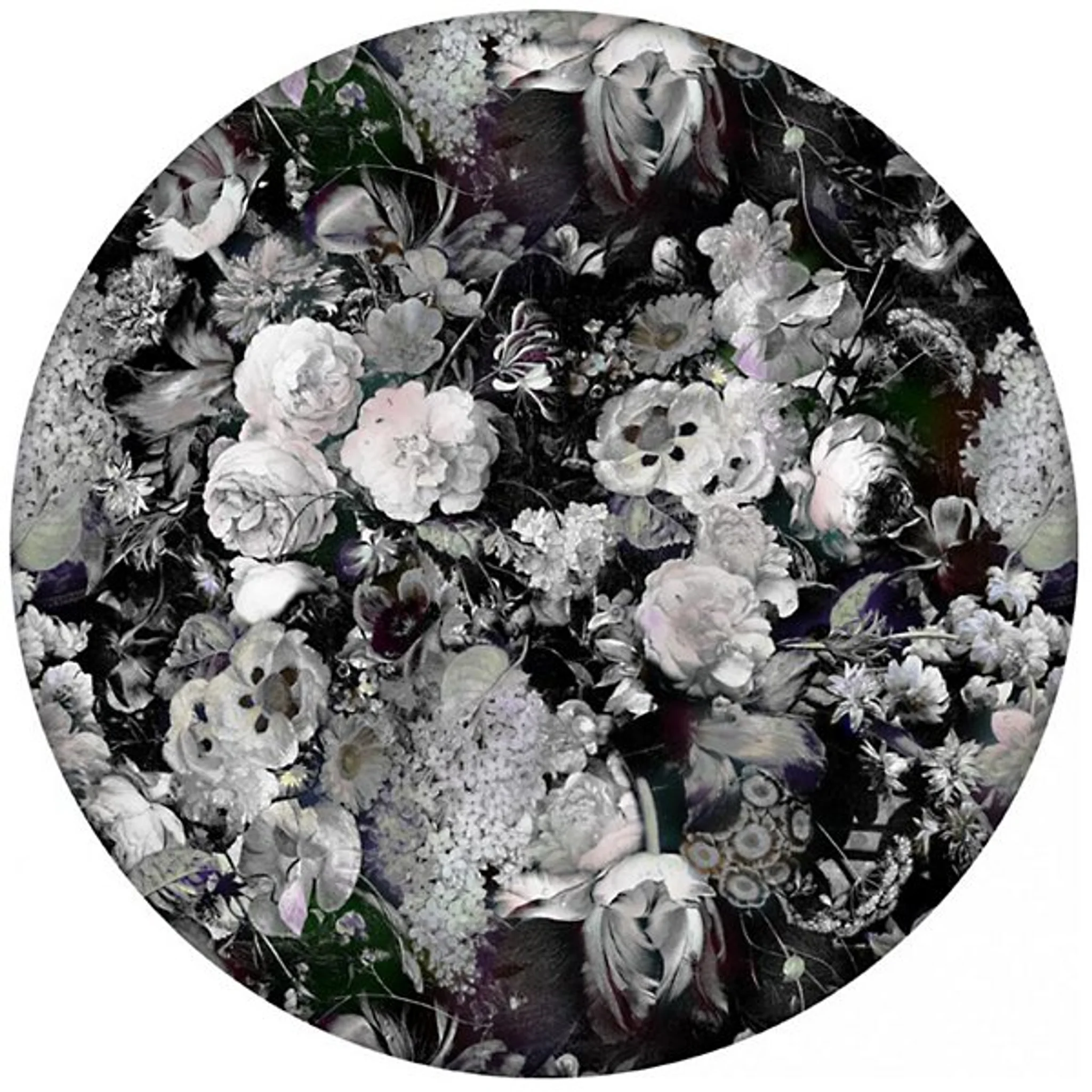 Купить Коврик Eden Queen B&W Round Area Rug в интернет-магазине roooms.ru