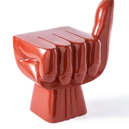 Coral red Lacquered polyester