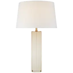 White Glass SH15" x 17.5" x 11" Linen