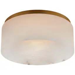 Antique-Burnished Brass Alabaster