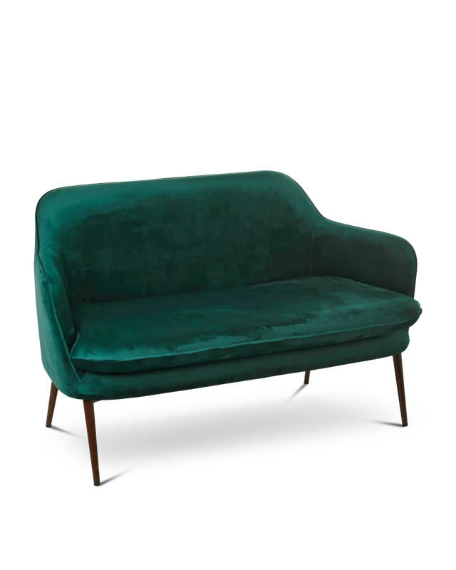 Dark green Metal frameHR foamRound tapered powder coated metal legs