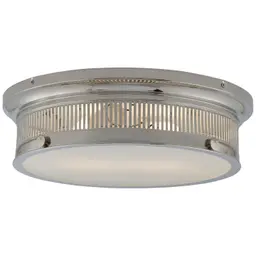 Polished Nickel White Glass
