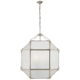 Polished Nickel Frosted Glass