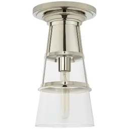 Polished Nickel Clear Glass