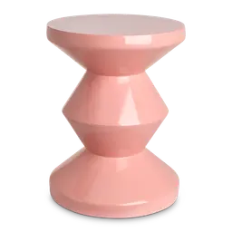 Light pink Lacquered polyester