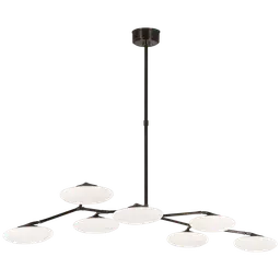 Gun Metal White Glass