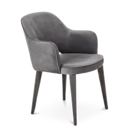 Light grey Metal frame with upholstered legs