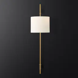 Lacquered Burnished Brass Black Linen