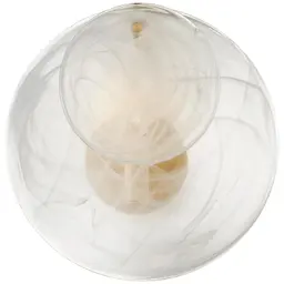 Gild White Strie Glass
