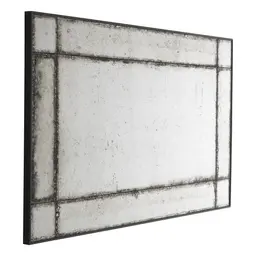 antique mirror glass S rectangular