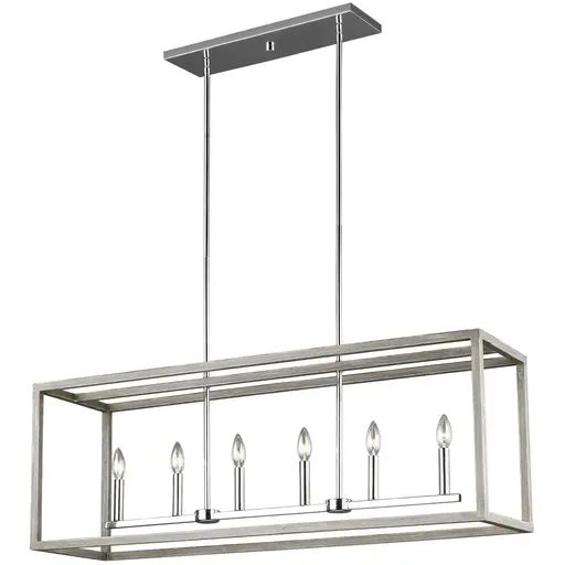 Купить Подвесной светильник Moffet Street Six Light Linear Pendant в интернет-магазине roooms.ru