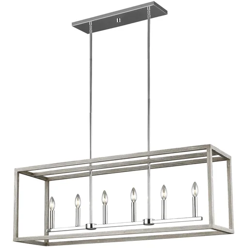 Купить Подвесной светильник Moffet Street Six Light Linear Pendant в интернет-магазине roooms.ru