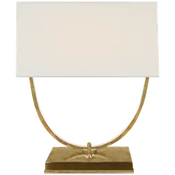 Hand-Rubbed Antique Brass 13" x 13" x 6" Linen
