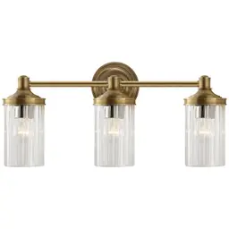 Hand-Rubbed Antique Brass Crystal