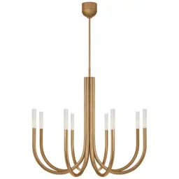 Antique-Burnished Brass Seeded Glass