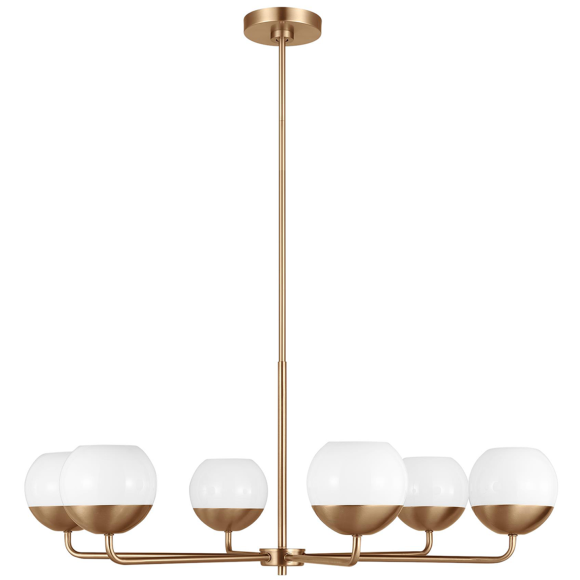 Satin Brass LED Bulb(s) Included