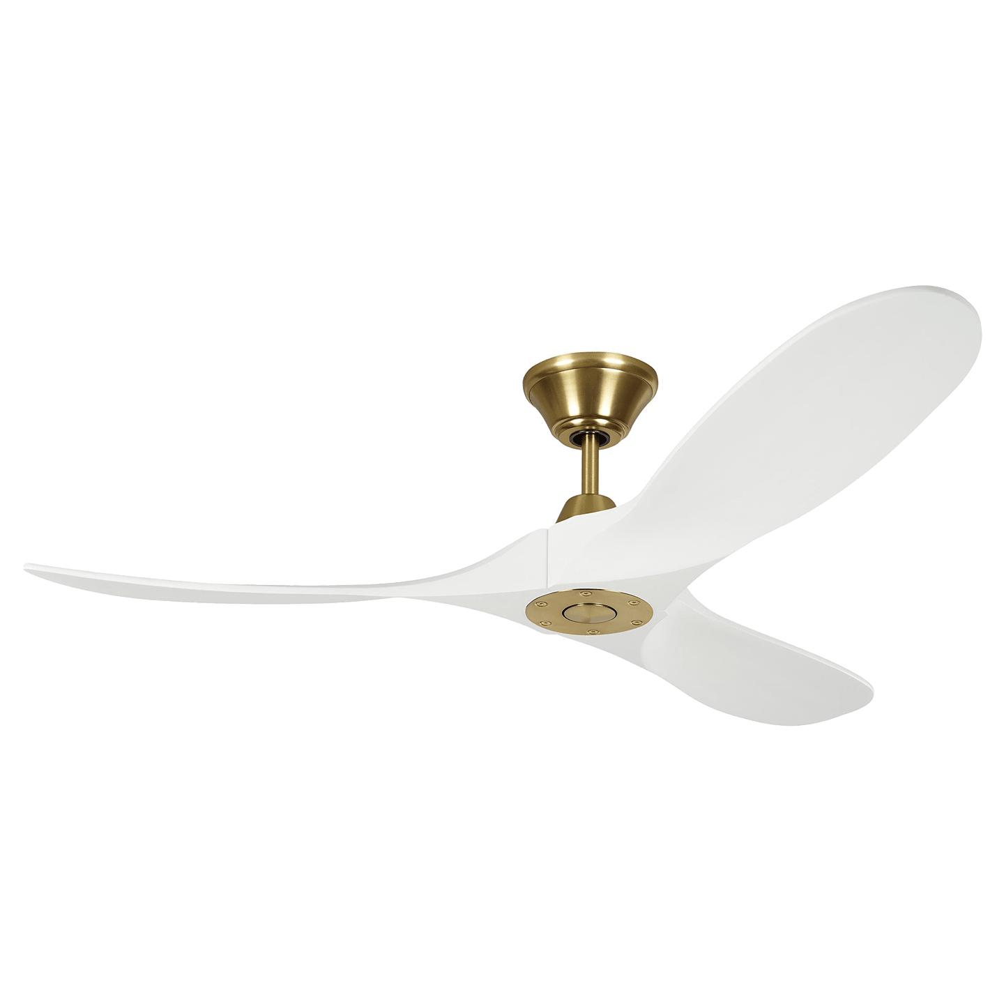 Burnished Brass Housing With Matte White Blades
