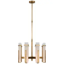 Hand-Rubbed Antique Brass Alabaster