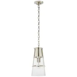 Polished Nickel Clear Glass
