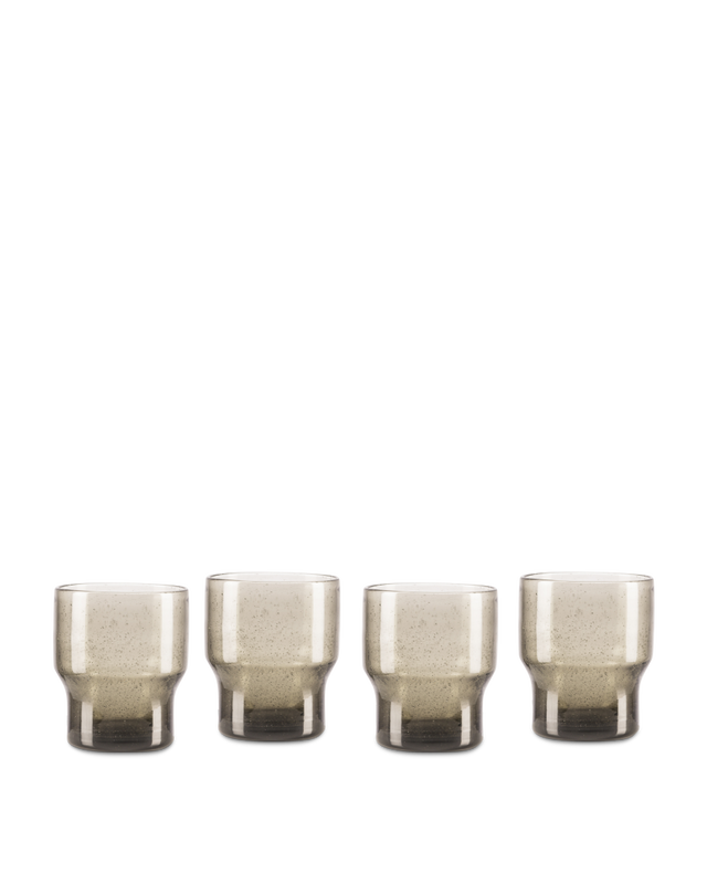 Dark grey Recycled glass with bubbles