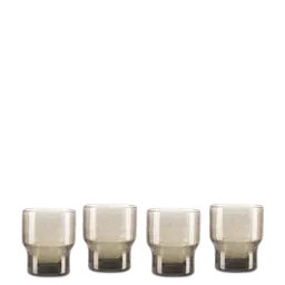 Dark grey Recycled glass with bubbles