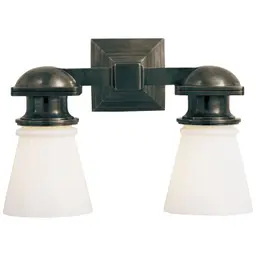 Bronze White Glass