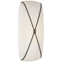 Gun Metal White Glass