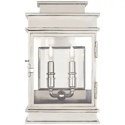 Polished Nickel Clear Glass
