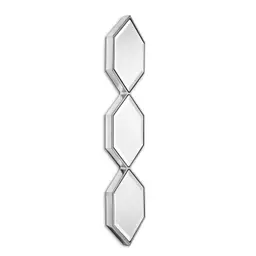 polished stainless steel | bevelled mirror glass