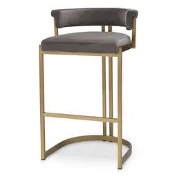 savona grey velvet | brushed brass finish