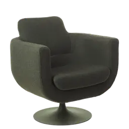 Dark green Powder coated metal swivel base