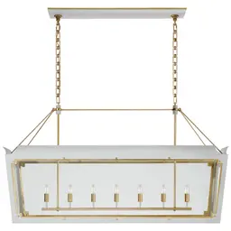 Soft White with Gild Clear Glass