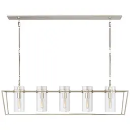 Polished Nickel Clear Glass