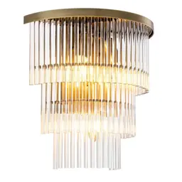 antique brass finish | clear glass