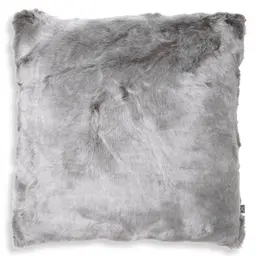 grey faux fur square