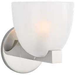 Polished Nickel Frosted Glass