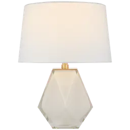 White Glass SH11.25" x 13" x 8" Linen