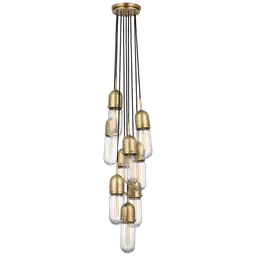 Hand-Rubbed Antique Brass Clear Glass