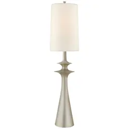 Burnished Silver Leaf 12.5" x 14.5" x 22" Linen