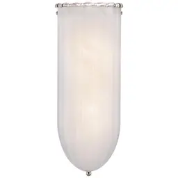 Polished Nickel White Glass