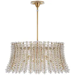 Hand-Rubbed Antique Brass Crystal