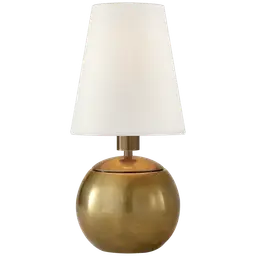 Hand-Rubbed Antique Brass 3" x 5" x 5.5" Linen