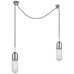 Polished Nickel Frosted Glass