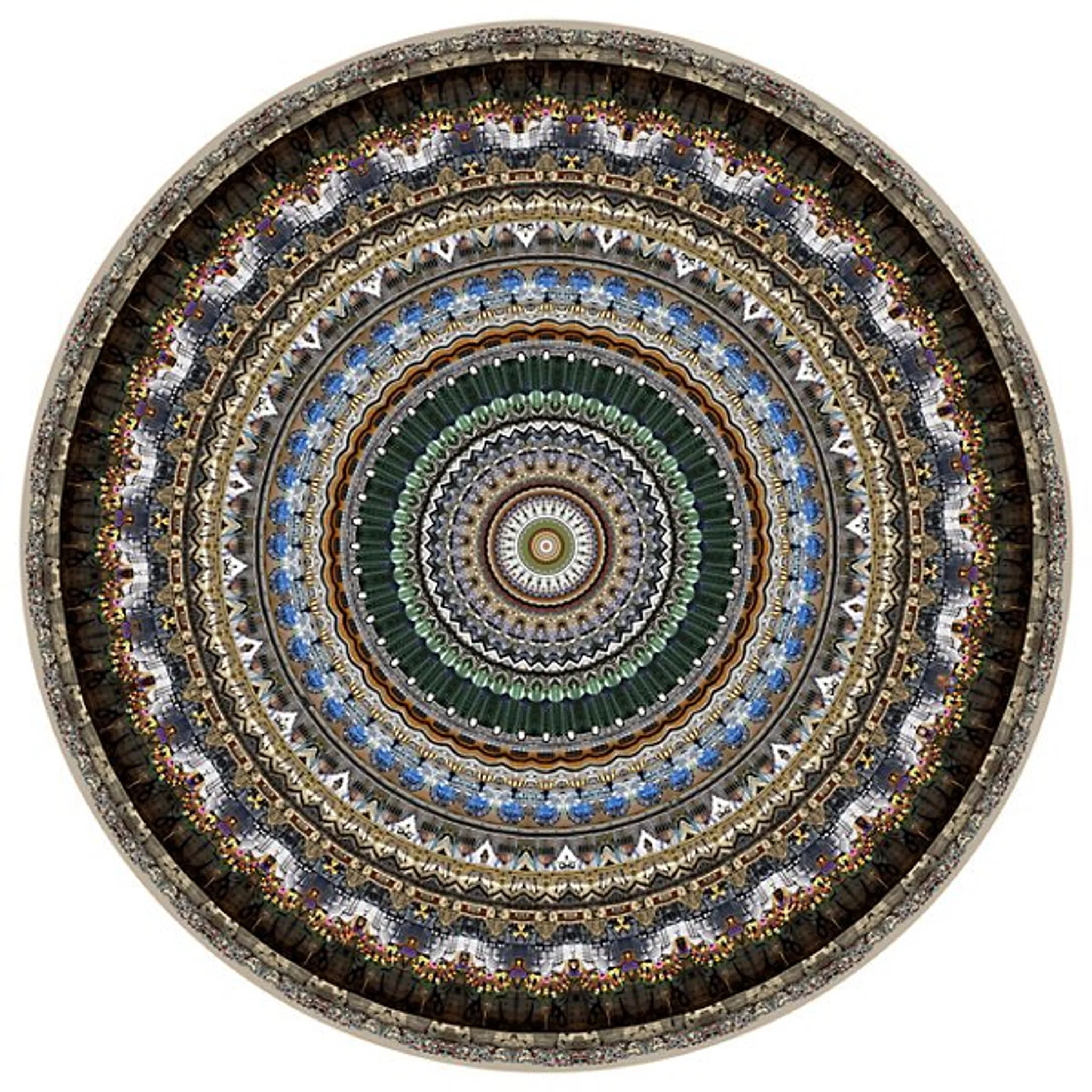 Купить Коврик Mexico City Round Rug в интернет-магазине roooms.ru