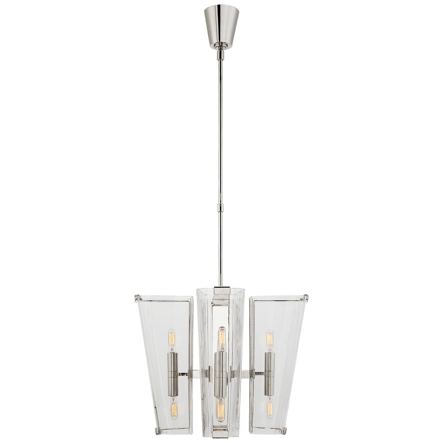 Polished Nickel Clear Glass