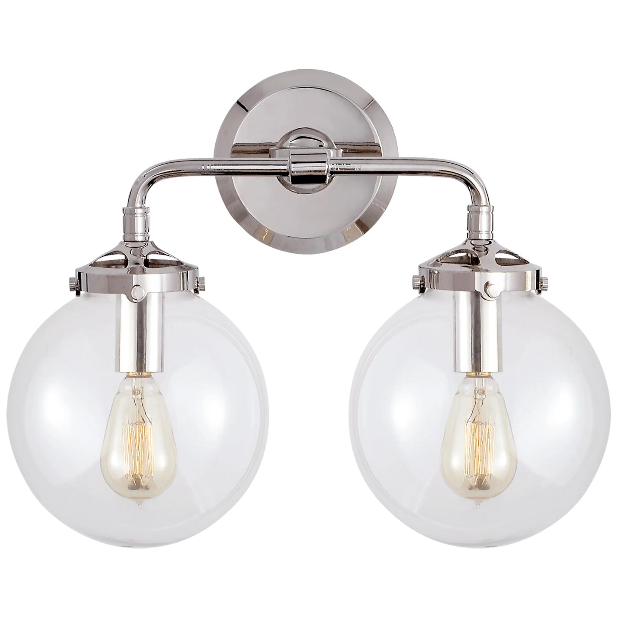 Купить Бра Bistro Double Light Curved Sconce в интернет-магазине roooms.ru