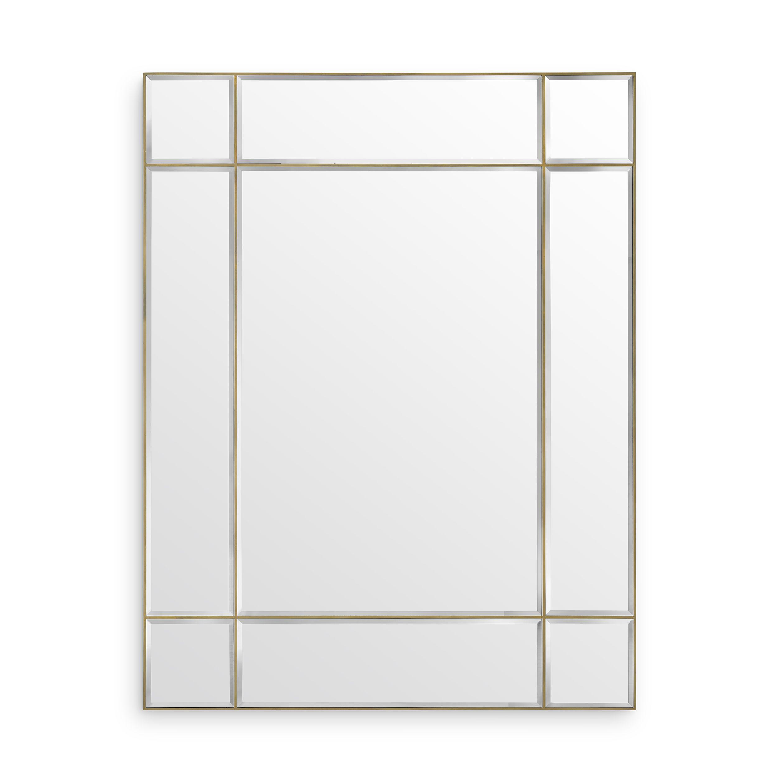 vintage brass finish | bevelled mirror glass XL